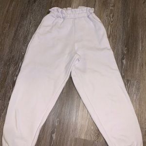 White sweatpants